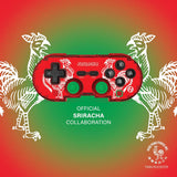 Hyperkin Limited Edition Official Sriracha Pixel Art Bluetooth Controller - Officially Licensed - For Nintendo Switch®, PC, Mac®, Android®, iOS® (Twin Roosters)