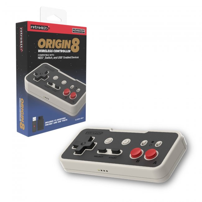 Retro-Bit Origin8 2.4 GHz Wireless Controller for Nintendo NES/Switch/ –