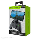 Bionik Game Clutch for Xbox Series X/S Controllers: Mobile Gaming Phone Clip, Adjustable Clamp, Up to 3.6 Inches Wide