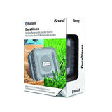 iSound DuraWaves Rugged Water-Resistant Rechargeable Bluetooth Speaker- White