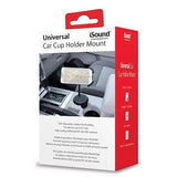iSound Universal Car Cup Holder Mount for iPhones, Androids, and Others
