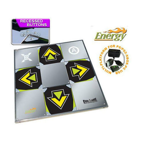 DDR Energy Metal Dance Pad for PS2 Wii Xbox PC/Mac (Xbox 360 - Optional)