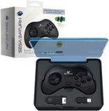 Retro-Bit Official Sega Saturn 2.4 GHz Wireless Controller 8-Button Arcade Pad for Sega Saturn, Sega Genesis Mini, Nintendo Switch, PS3, PC, Mac -Black