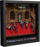 Pixel Frames Double Dragon 9x9 Shadow Box Art - Officially Licensed Arc System Works