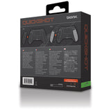 Bionik Quickshot Custom Rubber Grip w/ Dual Setting Trigger Lock for Xbox One Controller - Black