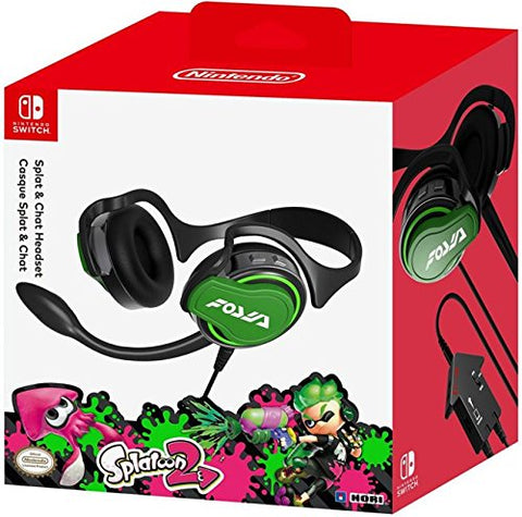 HORI Nintendo Switch Splatoon 2 Splat & Chat Headset