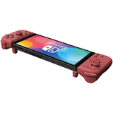 HORI Split Pad Compact Ergonomic Controller for Handheld Mode (Apricot Red) for Nintendo Switch/Switch OLED - Officially Licensed by Nintendo