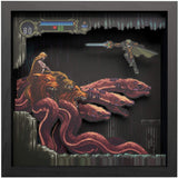 Pixel Frames Castlevania Symphony of the Night Scylla Boss Fight 9x9 Shadow Box Art - Officially Licensed by Konami
