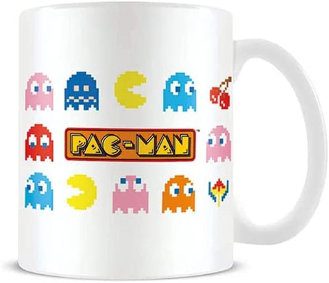Pyramid America - Pac-Man - Multi 11 oz. Mug - Unique Ceramic Cup for Coffee, Cocoa & Tea Drinkers - Chip Resistant & Printed Both Sides