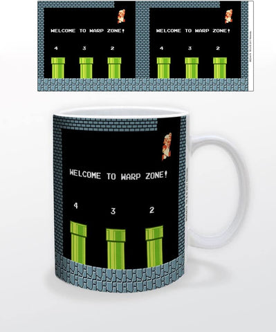 Pyramid America - Super Mario - Warp Zone 11 oz. Mug - Unique Ceramic Cup for Coffee, Cocoa & Tea Drinkers - Chip Resistant & Printed Both Sides