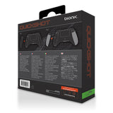 Bionik Quickshot Custom Rubber Grip w/ Dual Setting Trigger Lock for Xbox One Controller - White