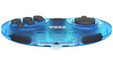 Retro-Bit Sega Genesis 2.4 GHz Wireless Controller 8-Button Arcade Pad for Sega Genesis Original/Mini, Nintendo Switch, PC, Mac - Clear Blue