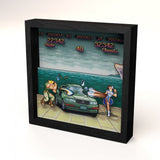Pixel Frames Capcom Street Car Boat Scene 9x9 inches Shadow Box Art - Officially Licensed