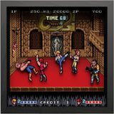 Pixel Frames Double Dragon 9x9 Shadow Box Art - Officially Licensed Arc System Works