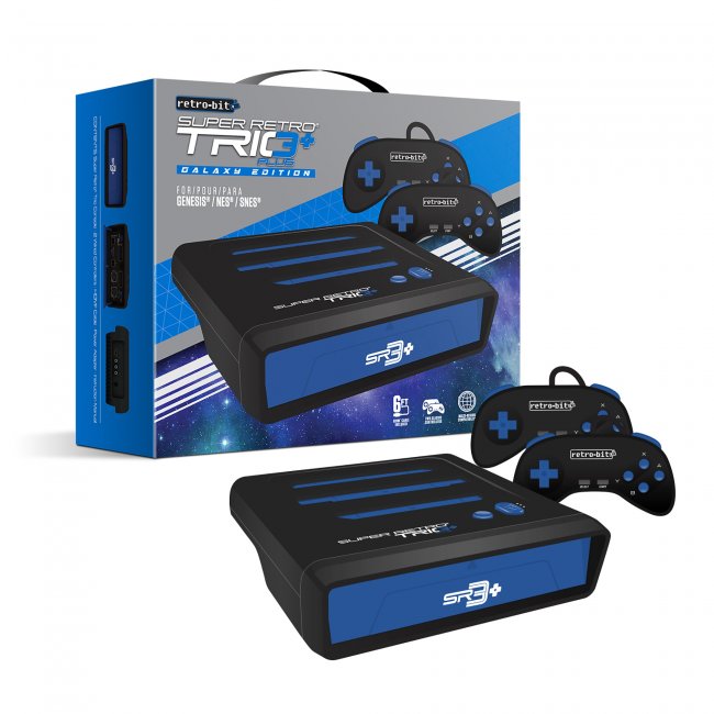 Retro-Bit Super RetroTrio+ Plus HD SNES/NES/Genesis Gaming Console