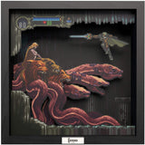 Pixel Frames Castlevania Symphony of the Night Scylla Boss Fight 9x9 Shadow Box Art - Officially Licensed by Konami