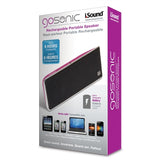 iSound GoSonic Stereo Rechargeable Portable Speaker - Pink