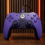 Hyperkin The Competitor Wired Controller Purple For Xbox One, Xbox Series S/X, & PC - Officially Licensed by Xbox