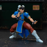 Street Fighter II Chun Li 6" Action Figure Toys for Kids and Adults Officially Licensed by Capcom
