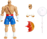 Jada Toys Street Fighter II Sagat Deluxe 1:12 Scale Action Figure 7.6" Tall