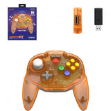 Retro-Bit Tribute64 2.4GHz Wireless Controller for Nintendo 64 (N64), Switch, PC, MacOS, RetroPie, Raspberry Pi and Other USB Devices (Orange Hawk)