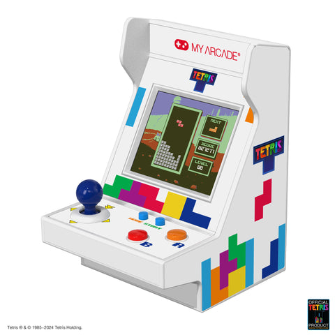 MY ARCADE Tetris Pico Player: 3.7" Fully Playable Portable Tiny Arcade Machine 101 Retro Games, 2" Color Display