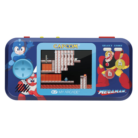 My Arcade Mega Man Pocket Player Pro: Portable Video Game System Handheld with 6 Games, 2.75" Color Display, Ergonomic Design