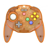 Retro-Bit Tribute64 2.4GHz Wireless Controller for Nintendo 64 (N64), Switch, PC, MacOS, RetroPie, Raspberry Pi and Other USB Devices (Orange Hawk)