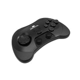 Retro-Bit SEGA Saturn® 2.4GHz Wireless Pro Controller for Sega Saturn, Sega Genesis Mini, Switch, PC, Mac - Includes 2 Receivers - Black