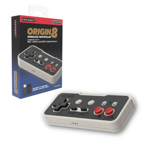 Retro-Bit Origin8 2.4 GHz Wireless Controller for Nintendo