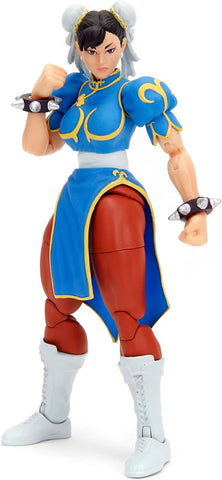 Street Fighter II Chun Li 6" Action Figure Toys for Kids and Adults Officially Licensed by Capcom