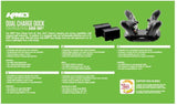 KMD  Xbox One Dual Charge Dock with 2 Rechargable Batteries Bundle