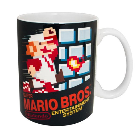 Pyramid America Super Mario NES Cover Mug - 11 oz. Unique Ceramic Cup for Coffee, Cocoa & Tea Drinkers - Chip Resistant & Printed Both Sides