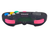 Retro-Bit Official Sega Saturn 2.4 GHz Wireless Controller 8-Button Arcade Pad for Sega Saturn, Sega Genesis Mini, Nintendo Switch, PS3, PC, Mac - Slate Gray