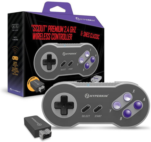 Hyperkin "Scout" Premium 2.4 GHz Wireless Controller for SNES Classic Edition / NES Classic Edition