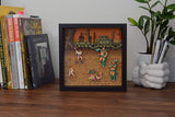 Pixel Frames Golden Axe 9x9 inches Shadow Box Art - Officially Licensed