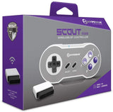 - Hyperkin "Scout" Premium BT Bluetooth Controller for SNES/PC/Mac/Android (Includes Wireless Adapter
