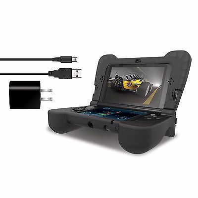 dreamGEAR New Nintendo 3DS XL Comfort Grip Case - Power Play Kit - Black