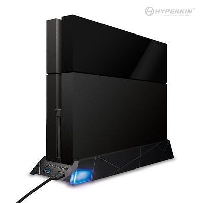 Hyperkin PlayStation 4 Vertical Cooling Fan Stand w/ 4 Port USB 3.0 Hub for PS4