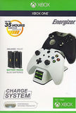 PDP Energizer 2x Charging Station with 2 Rechargeable Battery Packs for Xbox One - White