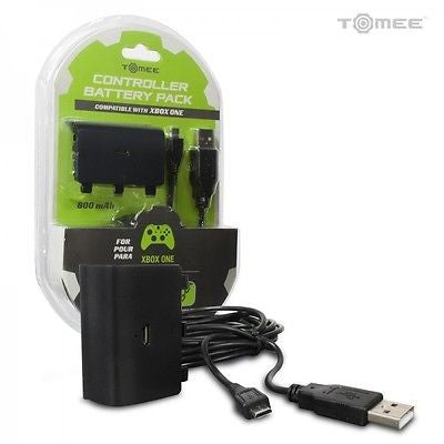 Tomee Xbox One Controller Rechargeable Battery Pack w/ Charge Cable for Xbox One