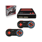 RetroDuo Nintendo NES & SNES 2in1 Twin Video Game Console System - Black/Red