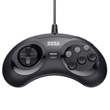 Retro-Bit Official Sega Genesis USB Controller 6-Button Arcade Pad for Sega Genesis Mini, PC/Mac,  Steam, RetroPie, Raspberry Pi
