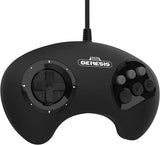 Retro-Bit Official Sega Genesis BIG6 Controller 6-Button Arcade Pad for Sega Genesis - Original Port