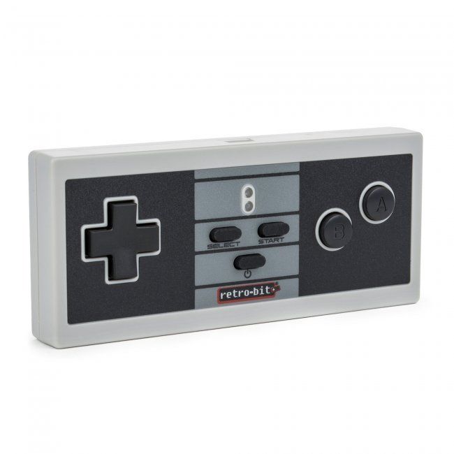 RetroBit Retro 8 NES Wireless Pro Controller for NES Classic / Wii / W ...