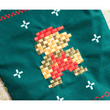 Super Mario Bros. Retro Embroidered Holiday Stocking 18" Officially Licensed