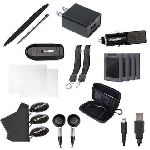 dreamGEAR New Nintendo 3DS XL 20 in 1 Essentials Starter Kit - Black