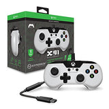 Hyperkin Official X91 Wired Controller for Xbox One/Windows 10 PC - White