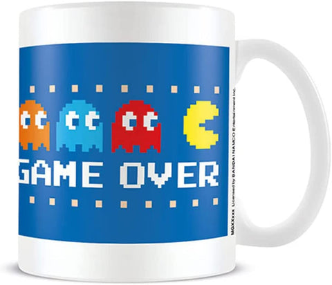 Pyramid America - Pac-Man - Game Over 11 oz. Mug - Unique Ceramic Cup for Coffee, Cocoa & Tea Drinkers - Chip Resistant & Printed Both Sides