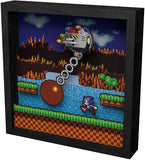 Pixel Frames Sonic The Hedgehog Wrecking Ball 9x9 inches Shadow Box Art - Officially Licensed